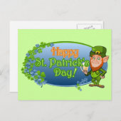 Carte Postale Bonne Saint Patrick (Ver 2) (Devant / Derrière)