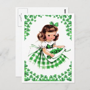 Carte Postale Bonne Saint Patrick. Vintage irlandaise