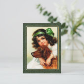 Carte Postale Bonne Saint Patrick. Vintage irlandaise (Debout devant)