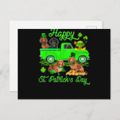 Carte Postale Bonne Saint Patrick's Day (Devant / Derrière)