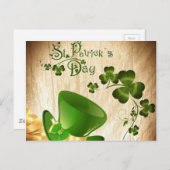 Carte Postale Bonne Saint Patrick's Day (Devant / Derrière)