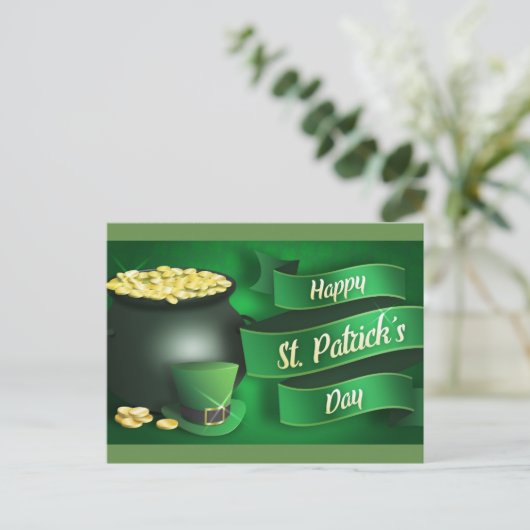 Carte Postale Bonne Saint Patrick's Day (Debout devant)