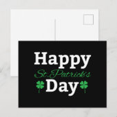 Carte Postale Bonne Saint Patrick's Day (Devant / Derrière)