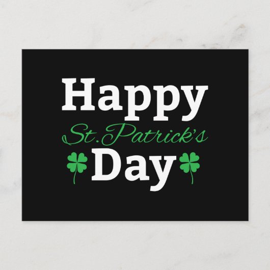 Carte Postale Bonne Saint Patrick's Day (Devant)