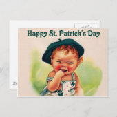 Carte Postale Bonne Saint Patrick's Day (Devant / Derrière)