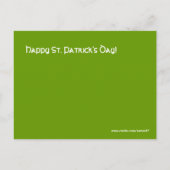 Carte Postale Bonne Saint Patrick's Day (Dos)