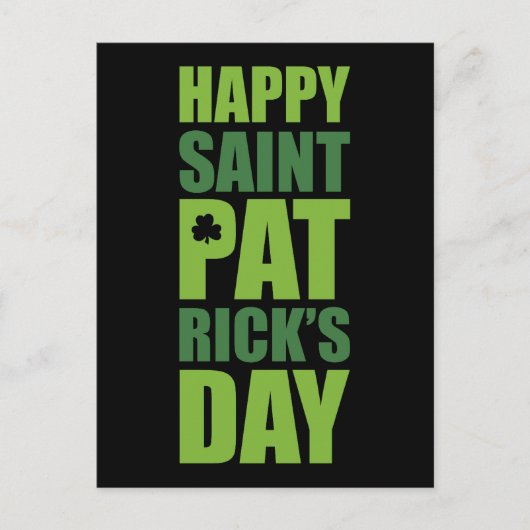 Carte Postale Bonne Saint Patrick's Day (Devant)