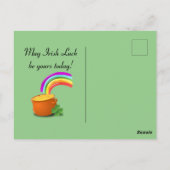 Carte Postale Bonne Saint Patty's Day (Dos)