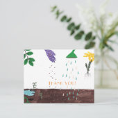 Carte Postale Bonne saison de jardinage | Gardener Merci (Debout devant)