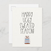 Carte Postale Bonne saison de pull laid (Devant / Derrière)