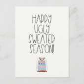 Carte Postale Bonne saison de pull laid (Devant)