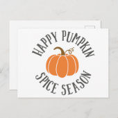 Carte Postale Bonne saison des épices Citrouilles (Devant / Derrière)
