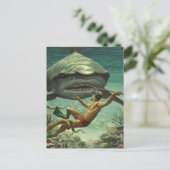 Carte Postale Bonne Semaine du requin (Debout devant)