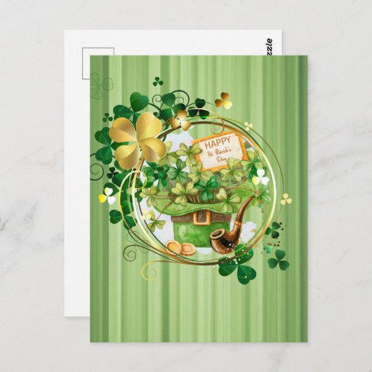 Carte Postale Bonne St patrick (Devant / Derrière)