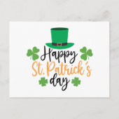 Carte Postale Bonne St. Patrick's Day Irlandais Pride Shamrock L (Devant)