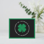 Carte Postale Bonne St. Patrick's Day Shamrock Lucky Charm (Debout devant)
