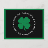 Carte Postale Bonne St. Patrick's Day Shamrock Lucky Charm (Devant)