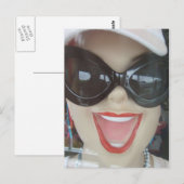 Carte Postale Bonne tête de mannequin (Devant / Derrière)