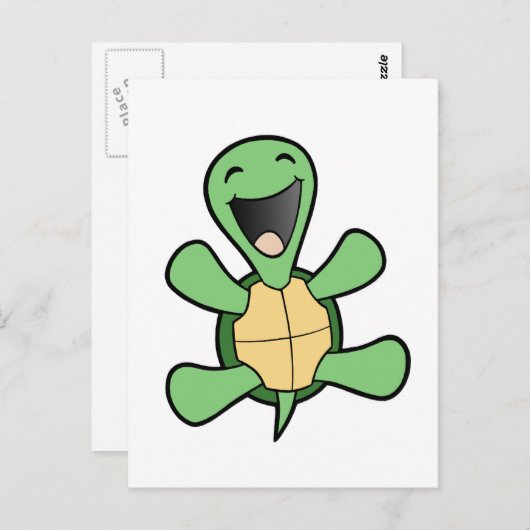 Carte Postale Bonne tortue (Devant / Derrière)