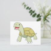 Carte Postale Bonne Tortue Galapagos (Debout devant)