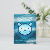 Carte Postale Bonne traversée de la poste Kitty (Debout devant)