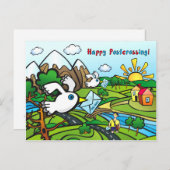 Carte postale "Bonne traversée postale !" (Devant / Derrière)