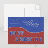 Carte postale "Bonne traversée postale ! Points" (Devant / Derrière)