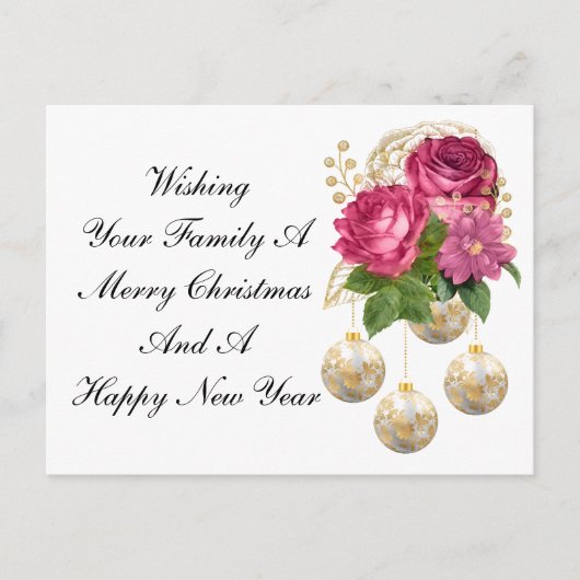 Carte Postale Bonne volonté à Noël (Devant)