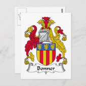 Carte Postale Bonner Family Crest (Devant / Derrière)