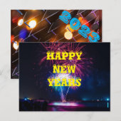 CARTE POSTALE BONNES ANNÉES (Devant / Derrière)