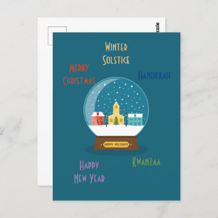 Carte Postale Bonnes Fêtes 