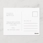 Carte Postale Bonnes Fêtes | Arc moderne 3 Photo Noël (Dos)