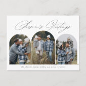 Carte Postale Bonnes Fêtes | Arc moderne 3 Photo Noël (Devant)