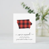 Carte Postale Bonnes fêtes | nous avons déplacé | Iowa (Debout devant)