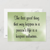 Carte Postale Bonnes oeuvres du bénévole de l'Hospice (Devant / Derrière)