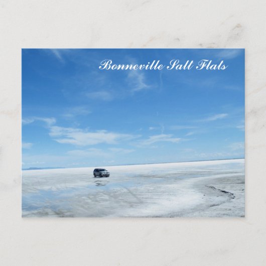 Carte Postale Bonneville Salt Flats (Devant)