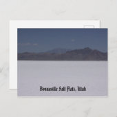 Carte Postale Bonneville Salt Flats, Utah Postcard (Devant / Derrière)