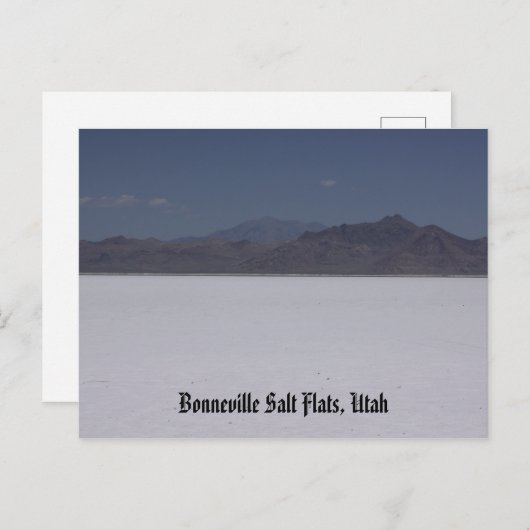 Carte Postale Bonneville Salt Flats, Utah Postcard (Devant / Derrière)