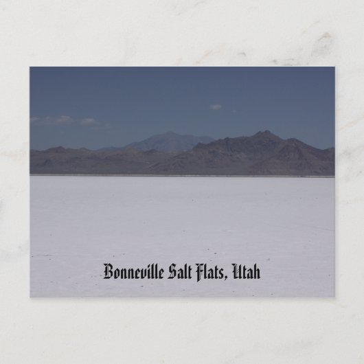 Carte Postale Bonneville Salt Flats, Utah Postcard (Devant)