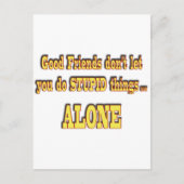 Carte Postale Bons amis (Devant)