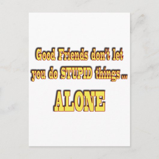 Carte Postale Bons amis (Devant)