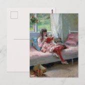 Carte Postale Bons Amis par Albert Edelfelt 1881 (Devant / Derrière)