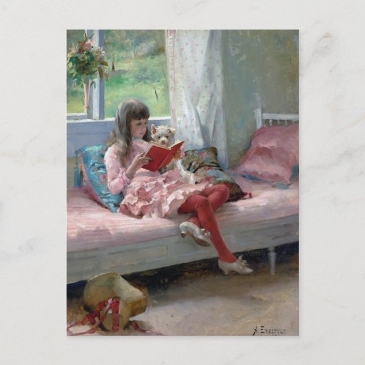 Carte Postale Bons Amis par Albert Edelfelt 1881 (Devant)