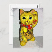 Carte Postale Bons Chats de chance ! (Devant / Derrière)