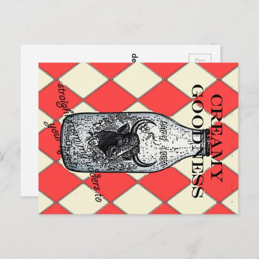 Carte Postale Bonté crémeuse (Devant / Derrière)