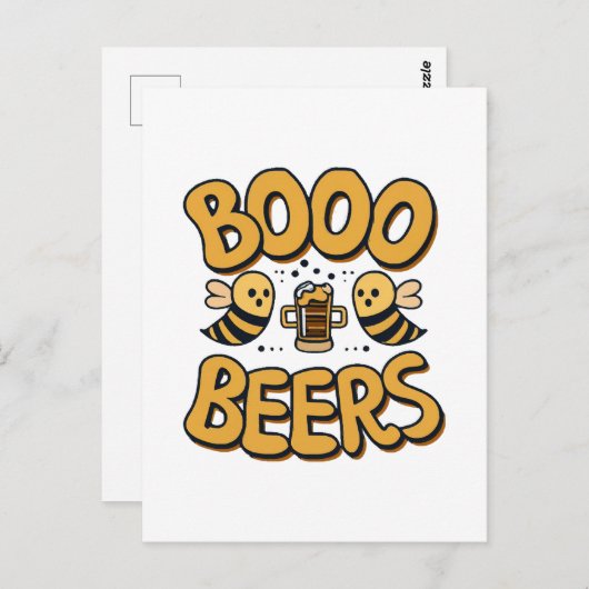Carte Postale Boo Bees (Devant / Derrière)