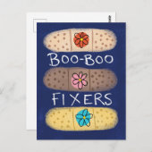 Carte postale Boo-Boo Fixer Bandaids (Devant / Derrière)