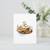Carte Postale Boo-Jee Ghost Halloween drôle (Debout devant)
