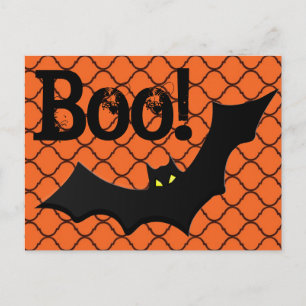 Carte Postale Boo ! Lien de chaume et de chaîne Halloween
