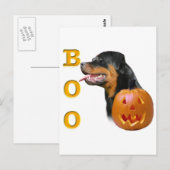 Carte Postale Boo Rottweiler (Devant / Derrière)